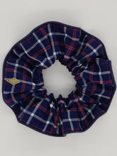 Chouchou chemise carreaux bleu marine - Juliette