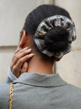 Chouchou tartan gris - Enora