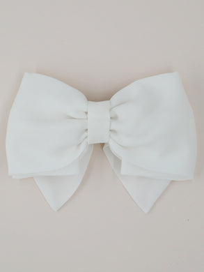 Camille bow hair clip - Off-white