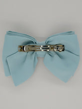 Barrette noeud Camille - Bleu ciel