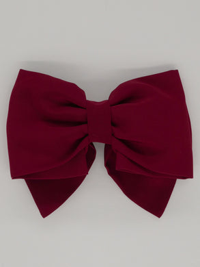 Camille hair bow - Burgundy