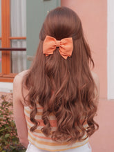 Barrette noeud Camille - Orange