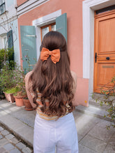 Barrette noeud Camille - Orange